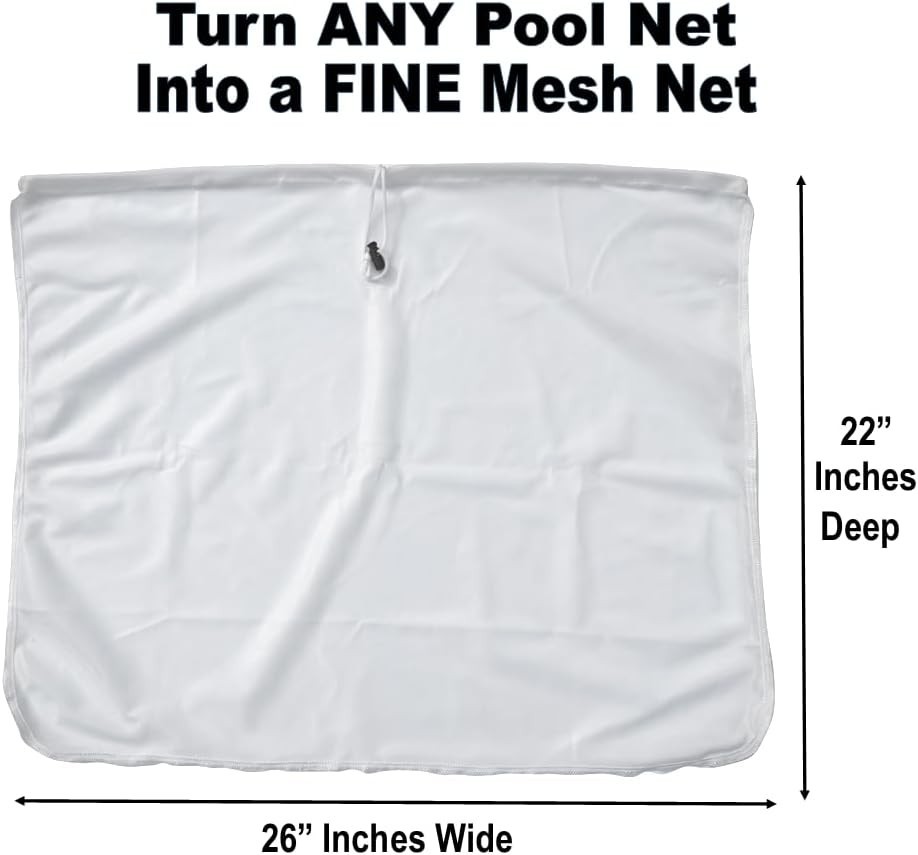 Fine Mesh Pool Net Insert – Transform Any Deep Net for Ultimate Cleaning