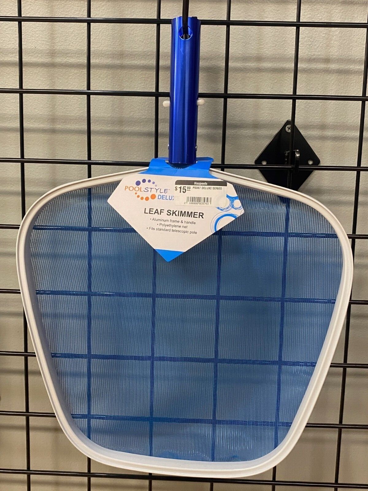 PoolStyle DELUXE PSL400402 13″ Aluminum POLYETHYLENE Leaf SKIMMER Rake Net – NEW
