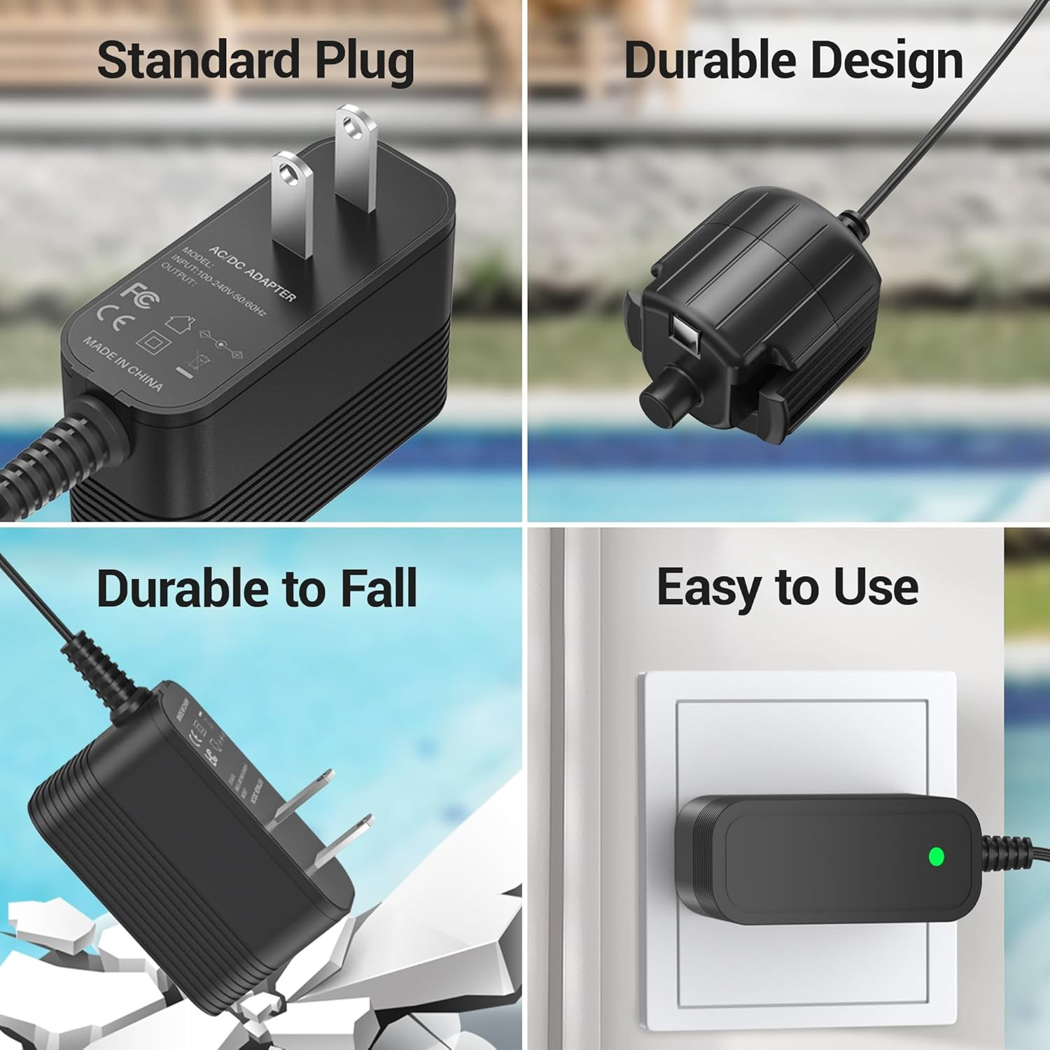 Charger for Pool Blaster Vacuum Parts Power Cord for Pool Blaster Max Cordless P