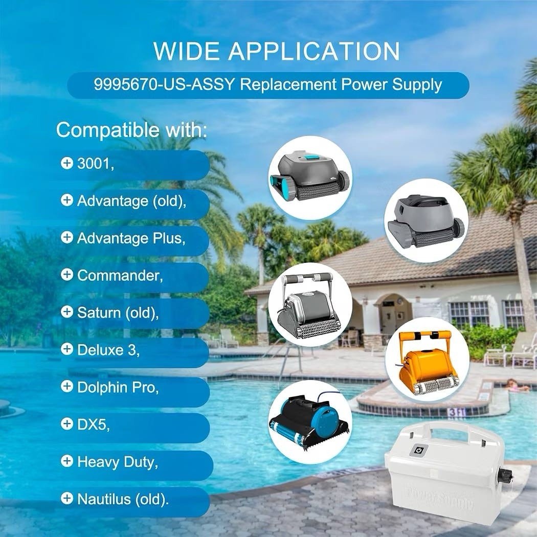 9995670-US-ASSY 180W Power Supply w/58984402LF Cord for Nautilus DX5 Pro Pool