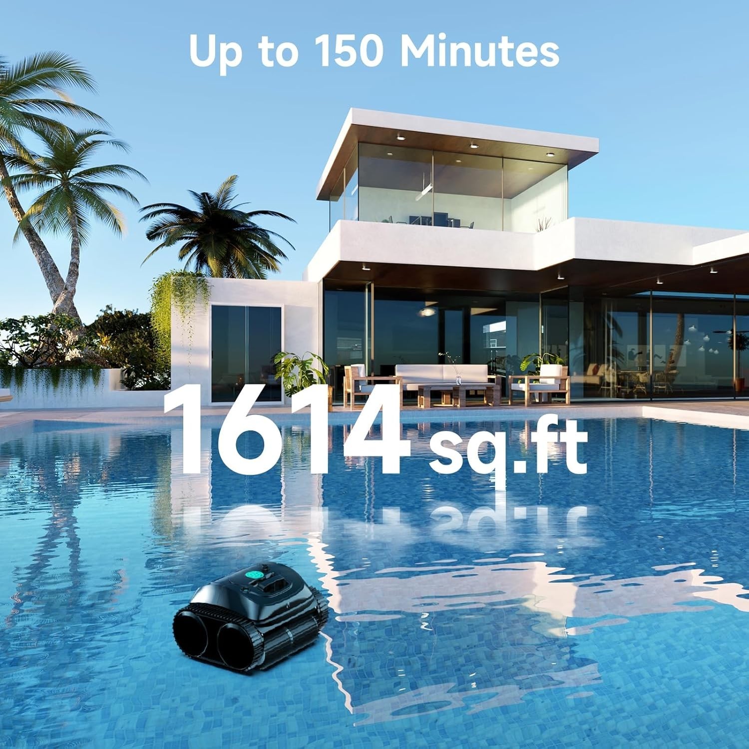 Wybot C1 Pool Cleaner Wall Climb Cordless Robotic Pool Robot In-Ground Pools NEW