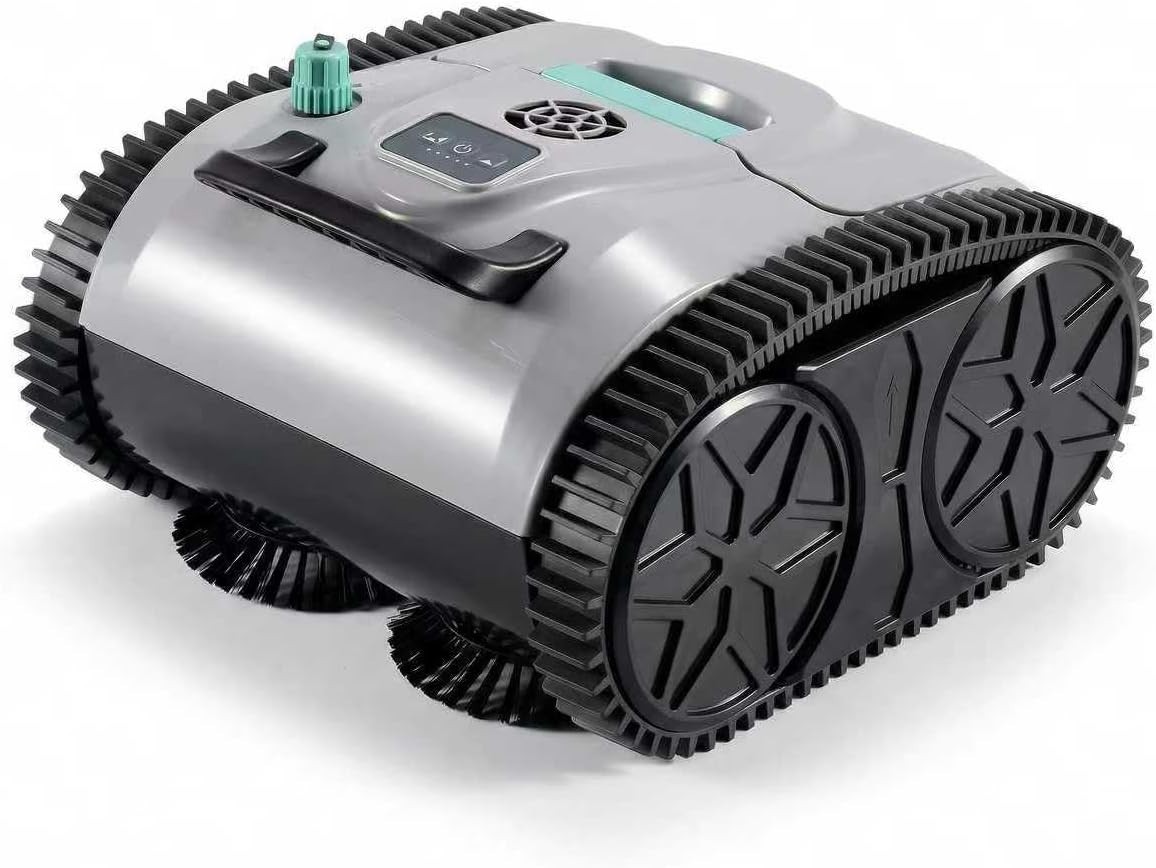 Hinice Cordless Pool Cleaner Robot for Wall & Waterline – PC03 3200sqft 120 mins