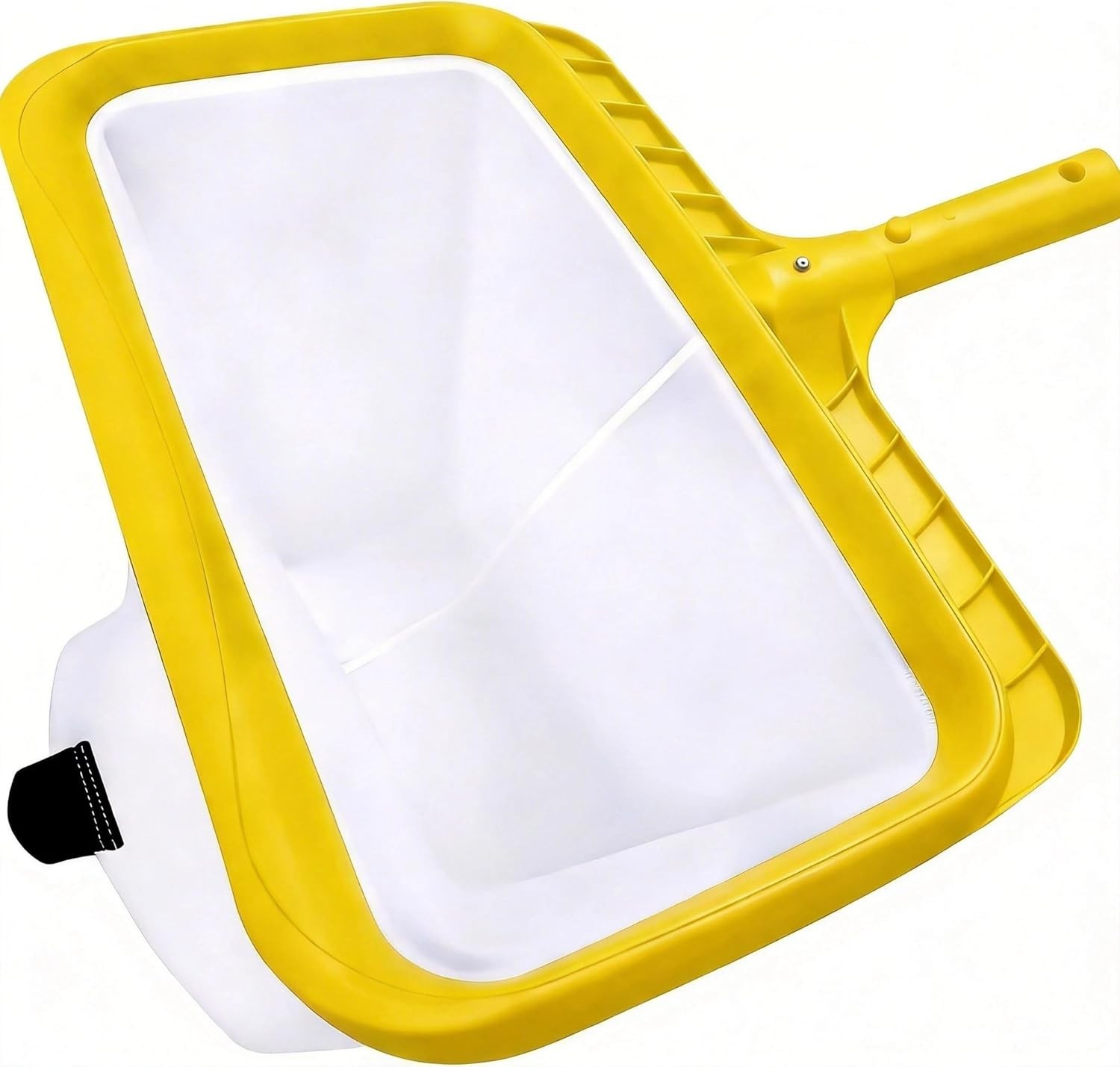 Professional Pool Skimmer Net with Yellow Frame & 30-Mesh – Heavy Duty Deep Leaf