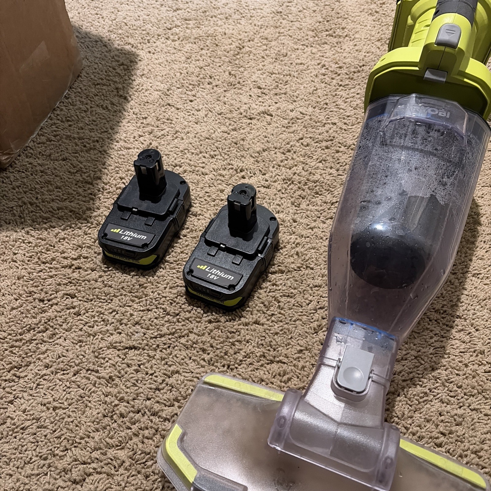 Ryobi 18 Volt Cordless Handheld Pool Vacuum Cleaner Kit PCL780K + 2 Batteries
