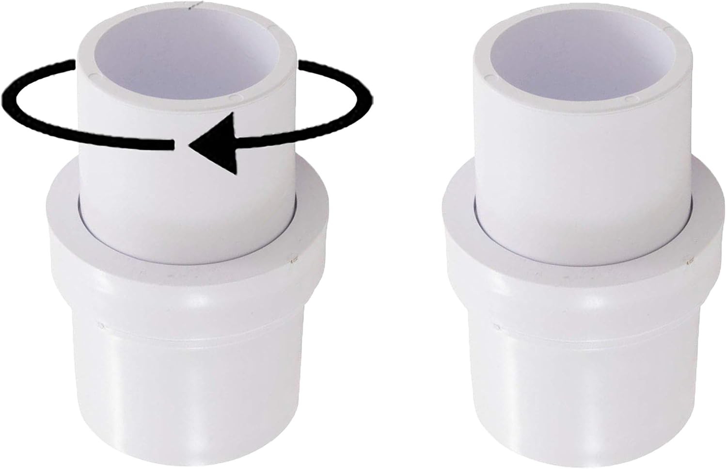 1-1/2″ Pool Vacuum Head Swivel Adapter Connector for Manual Vac Vacuum Head