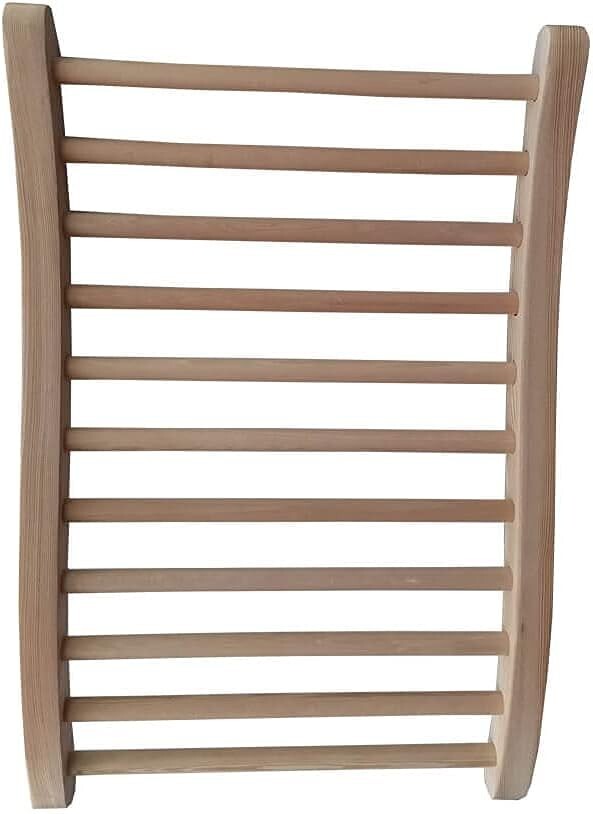 Xmatch Sauna Backrest, Natural Wood Hemlock, No Stains, Non-Toxic, 13″ x 20.5″