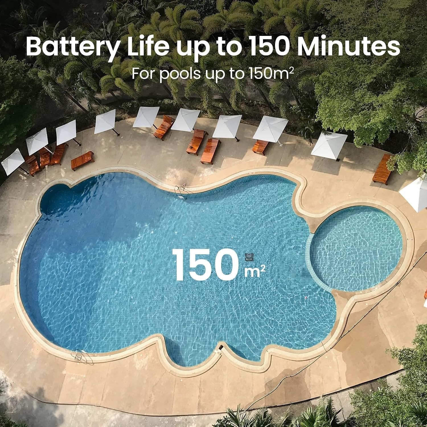 AIPER Seagull Pro Cordless Robotic Pool Cleaner up to 1,600 sq.ft, ZT6001
