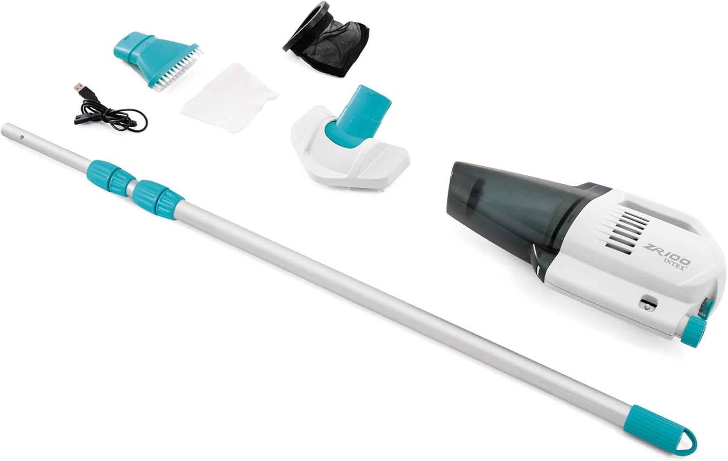 Intex Rechargeable Cordless Pool & Spa Vacuum ZR100 Handheld Cleaner 28626E