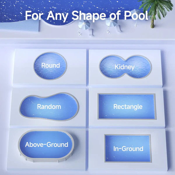 WYBOT C1 Pool Cleaner Wall Climb Cordless Robotic Pool Robot In-Ground Pools B