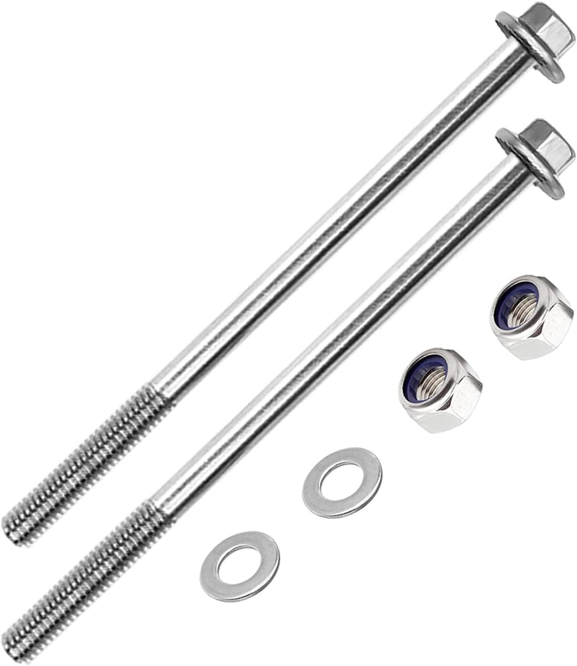 304 Stainless steel Front Control A-Arm Bolt Kit for Polaris 7519087(2 Pack)