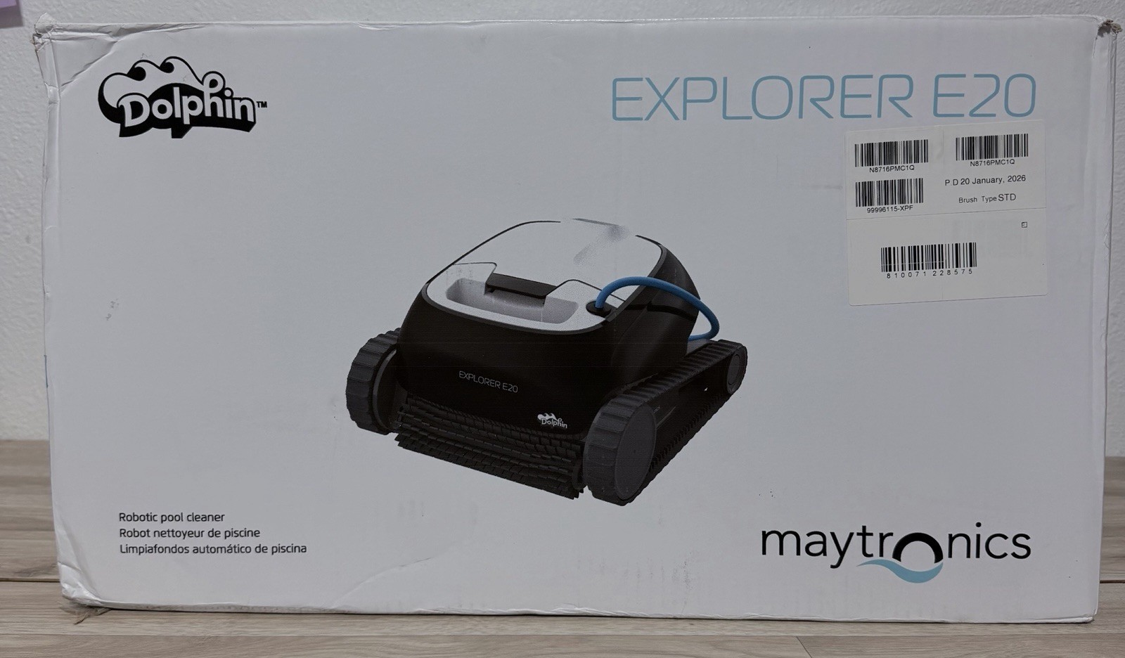 Dolphin Explorer E20 Robotic Pool Cleaner Black/White Maytronics