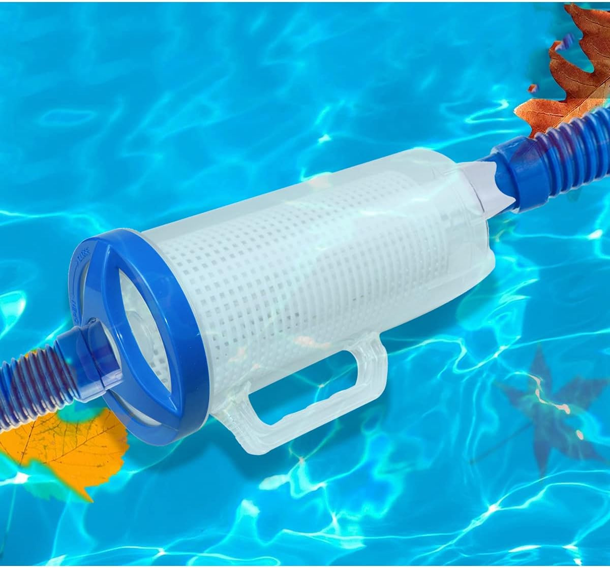 Large Pool Leaf Canister Catcher, In-Line Pool Filter Canister Compatible with H