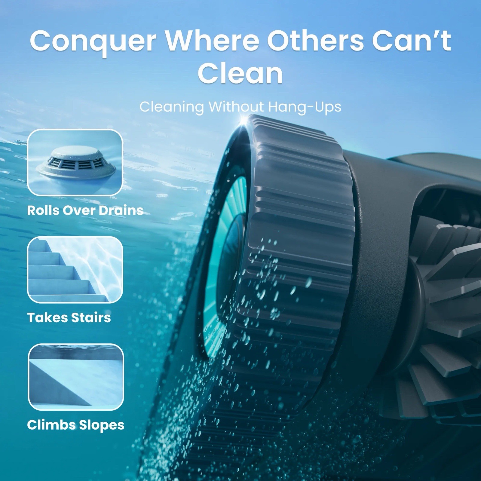 New Seal Aiper Scuba S1 2025 APP Control Pool Vacuum Robotic Cleaner