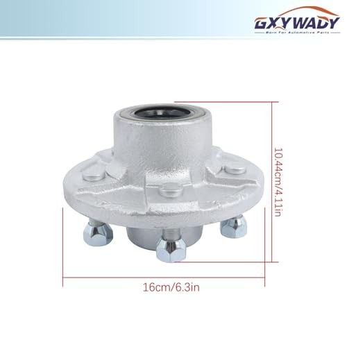 5 On 4.5 Inch Trailer Hub Kit with Trailer Bearing Kit Replacement for 3500
