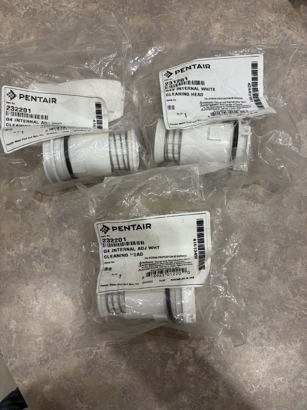 Pentair Pool Cleaning Heads Lot Of #8