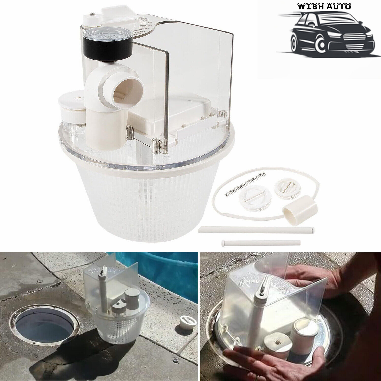 Replace for Pentair R211100 Vac-Mate Pool Cleaner Dispenser Box Skimmer Complete