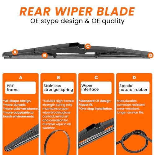 24″ 18″ 14″ Wiper Blades Set for Mazda CX5 2017-2025/ CX9 2017-2023, Exact OEM