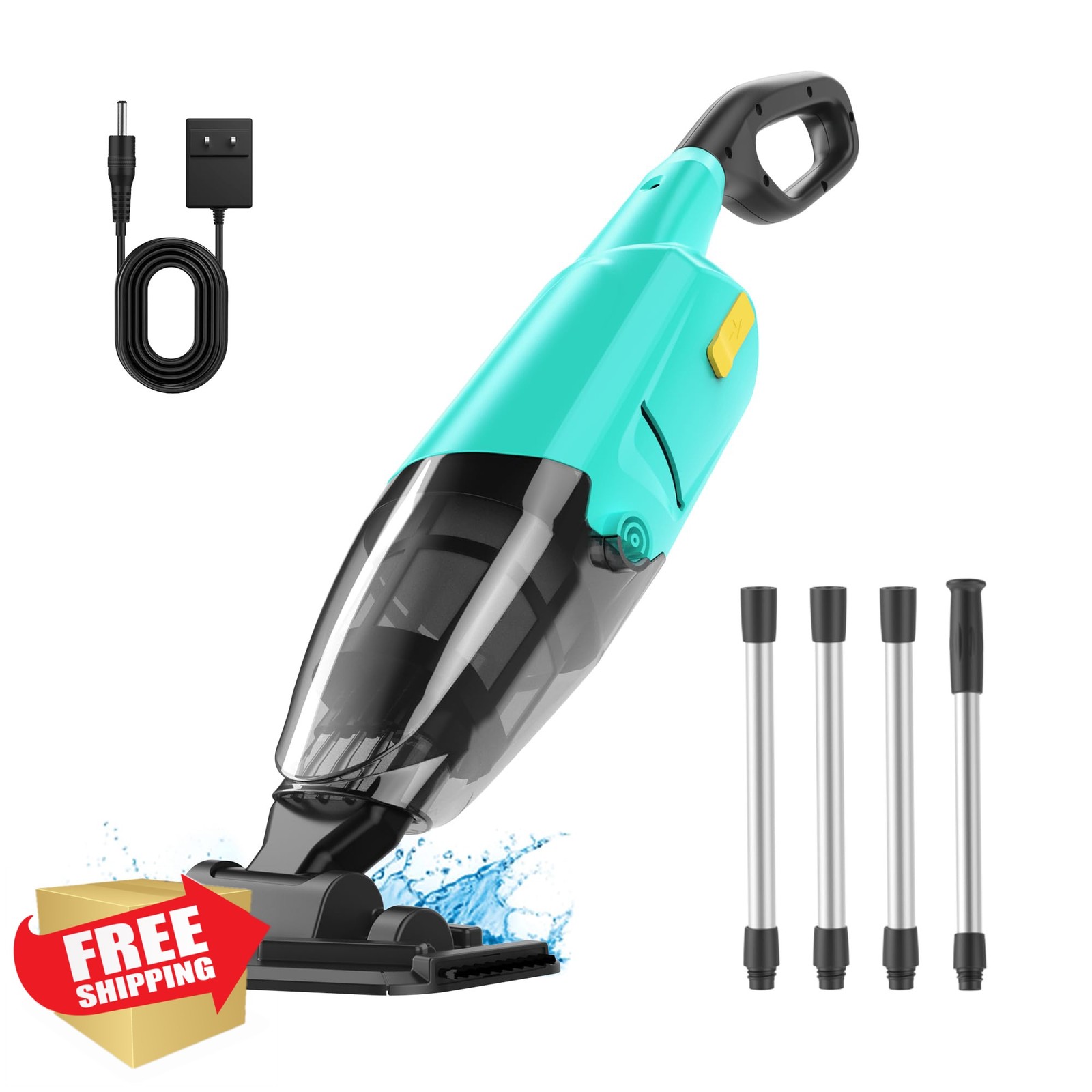 Mutaomay Pool Vacuum Green Cordless Above Ground