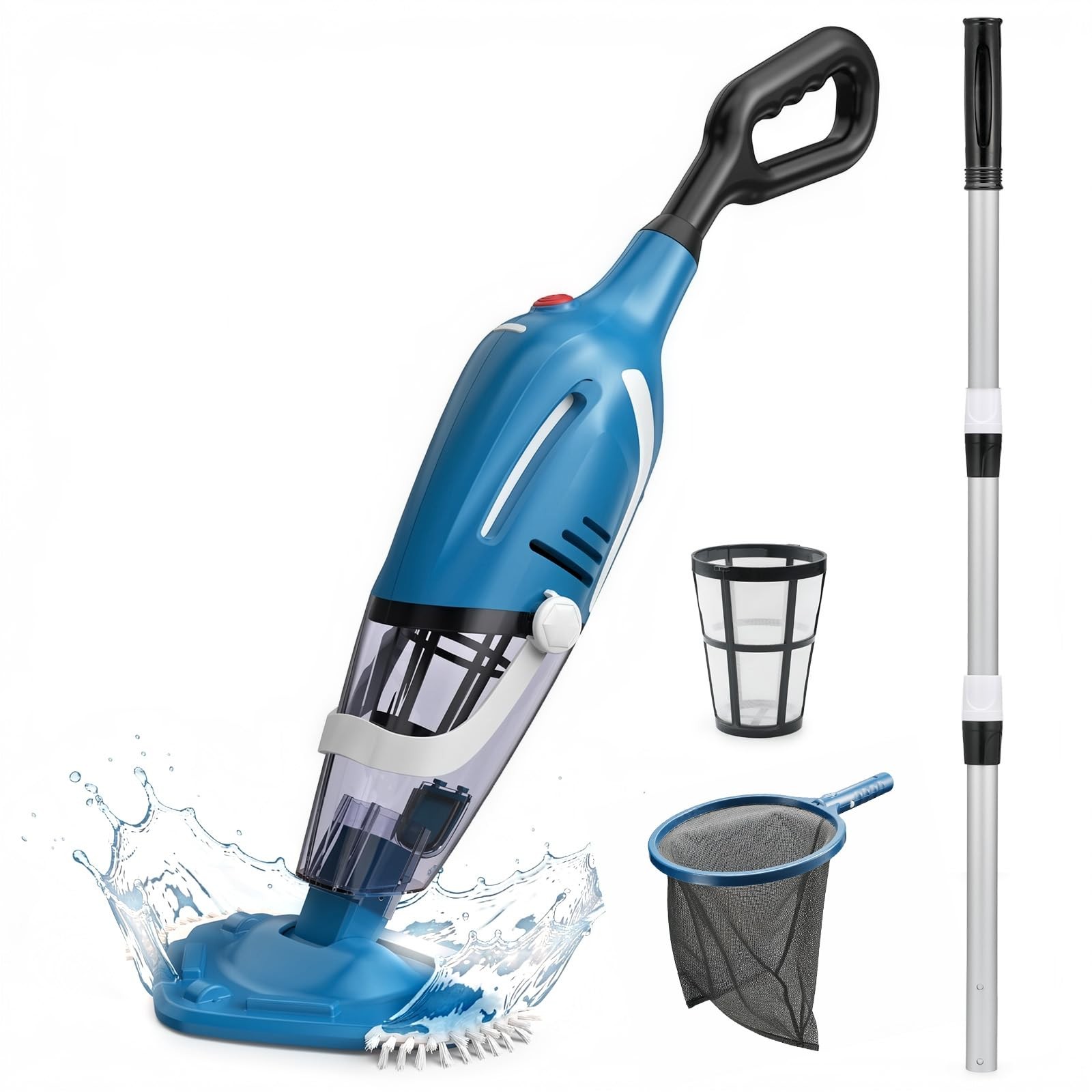 Enhulk PC40 Cordless Pool Vacuum with Pool Net, Upgraded 80 Mins Runtime, 18….