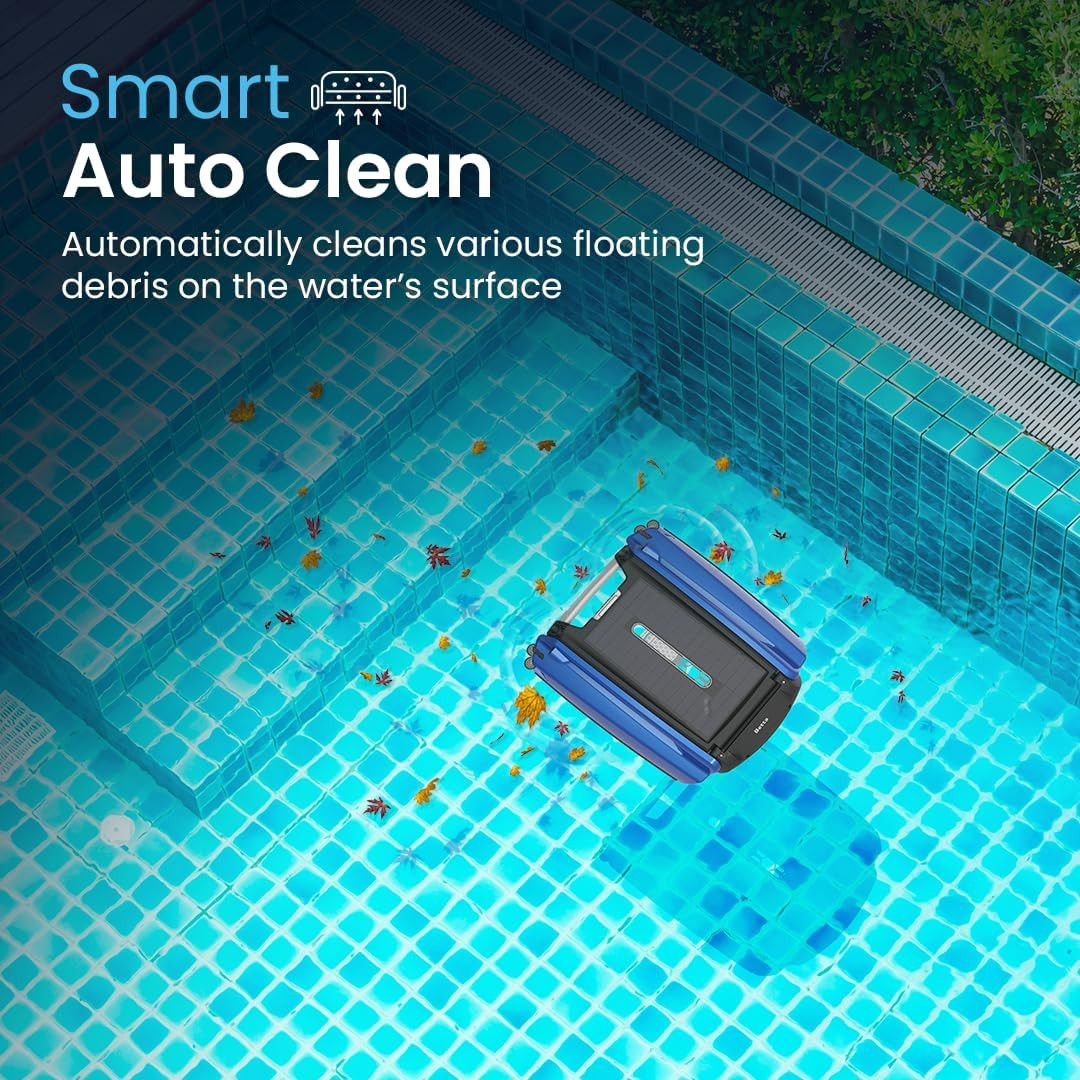 Betta SE Solar Powered Automatic Robotic Pool Surface Skimmer Cleaner with 24/7