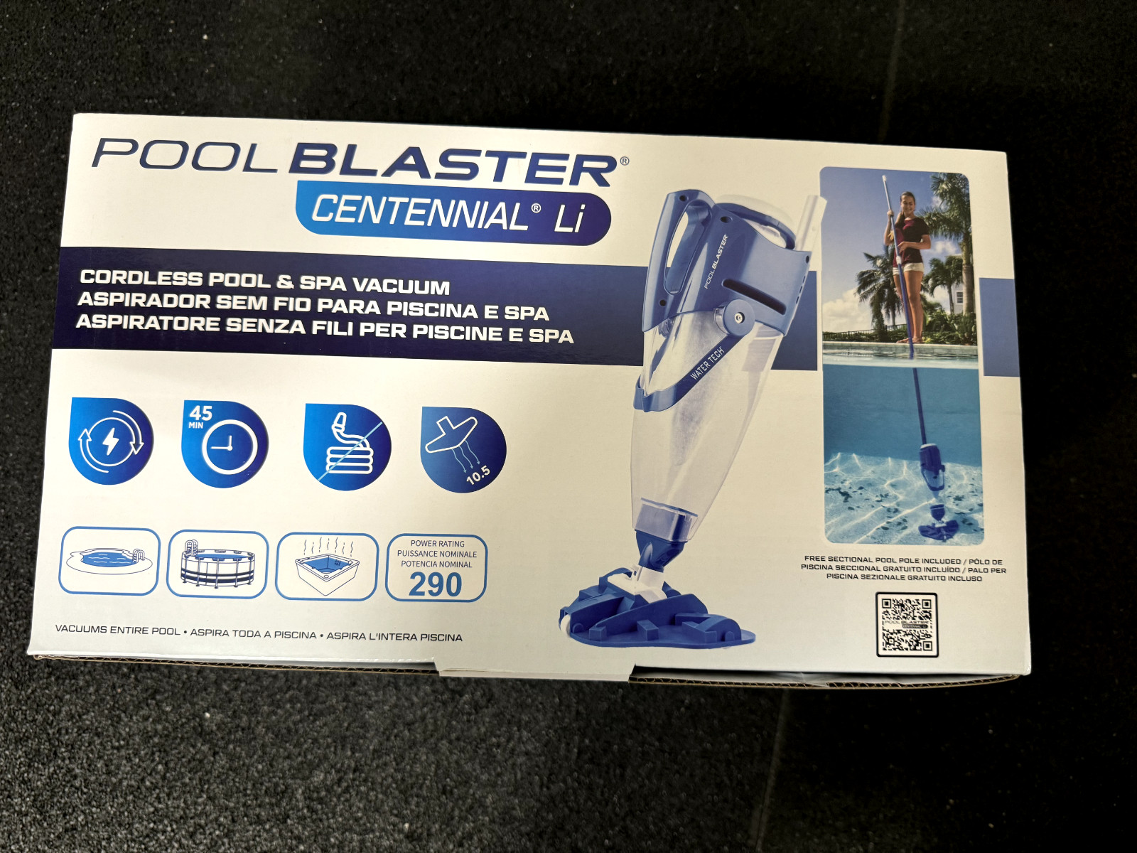 POOL BLASTER Centennial Cordless Pool & Spa Vacuum- Li Capacity Handheld