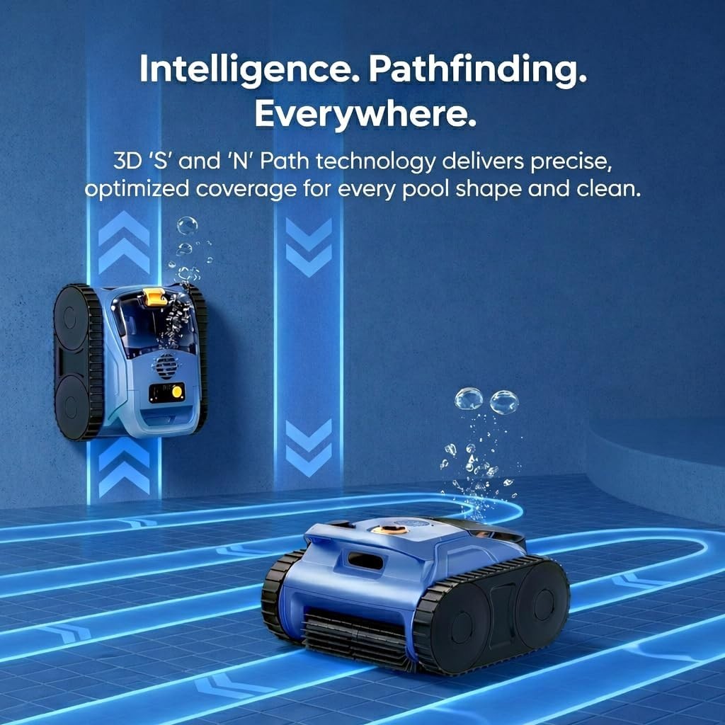 SEAUTO SAT20PRO Cordless Robotic Pool Vacuum Floor Wall Waterline Pool Cleaner
