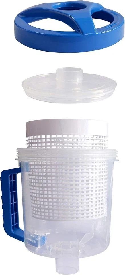 Poolsupplytown Upgraded W560 Inline Pool Leaf Canister/Leaf Catcher/Leaf Trap wi