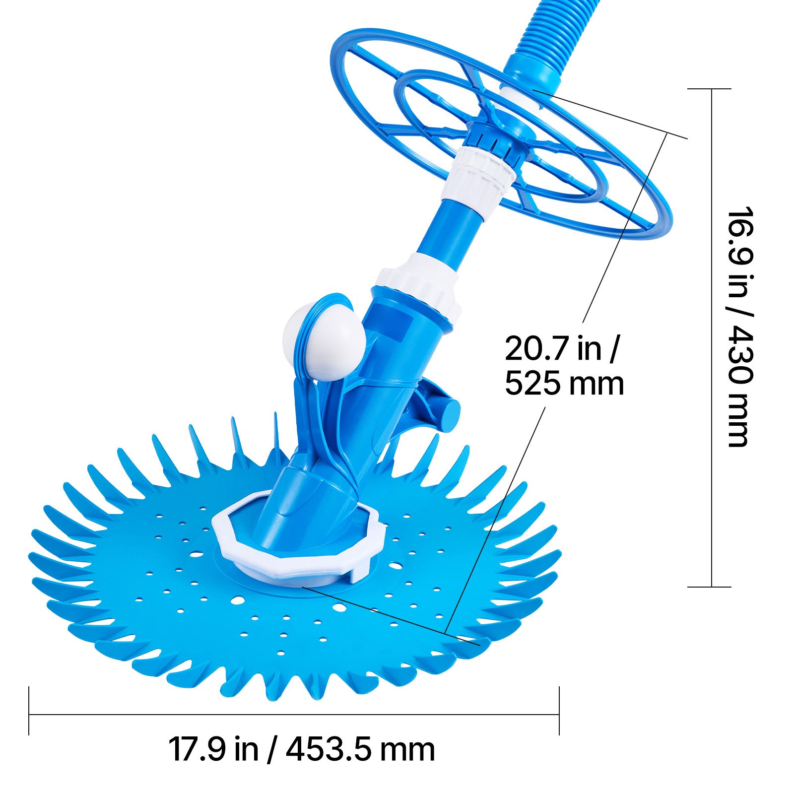 Uimoso Suction Pool Cleaner Vacuum Cleaner 12 Hoses for In/Above-ground Pool