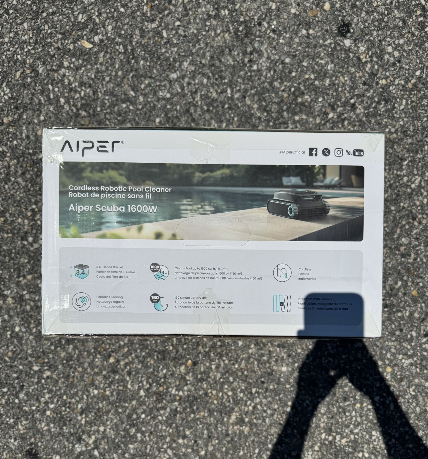 NEW Aiper Scuba 1600W Cordless Robotic Pool Cleaner PRE1-W (FREE S&H)!