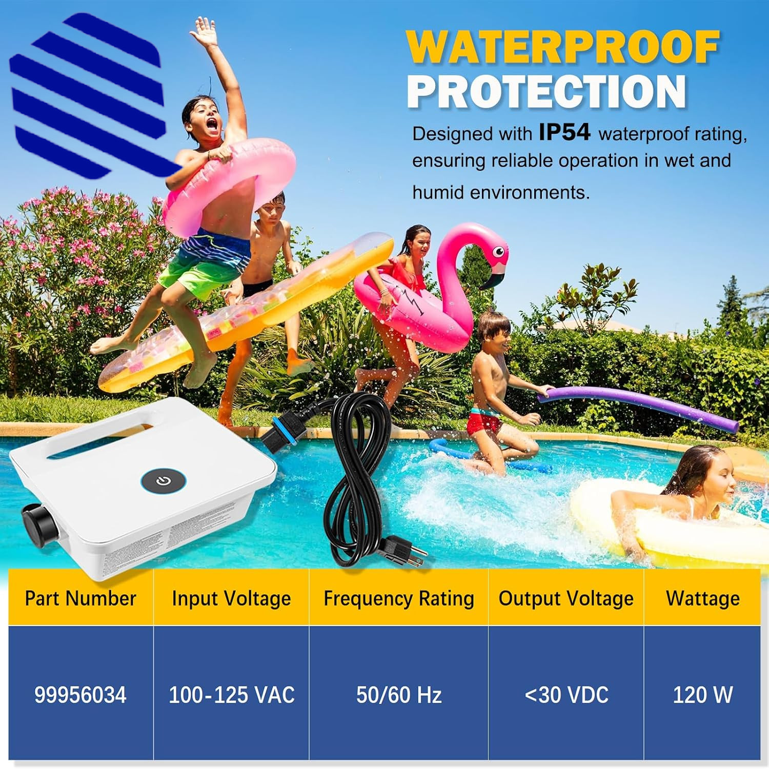 99956034 Power Supply Unit with 5898412LF Power Cord IP54 Waterproof Fit for NEW