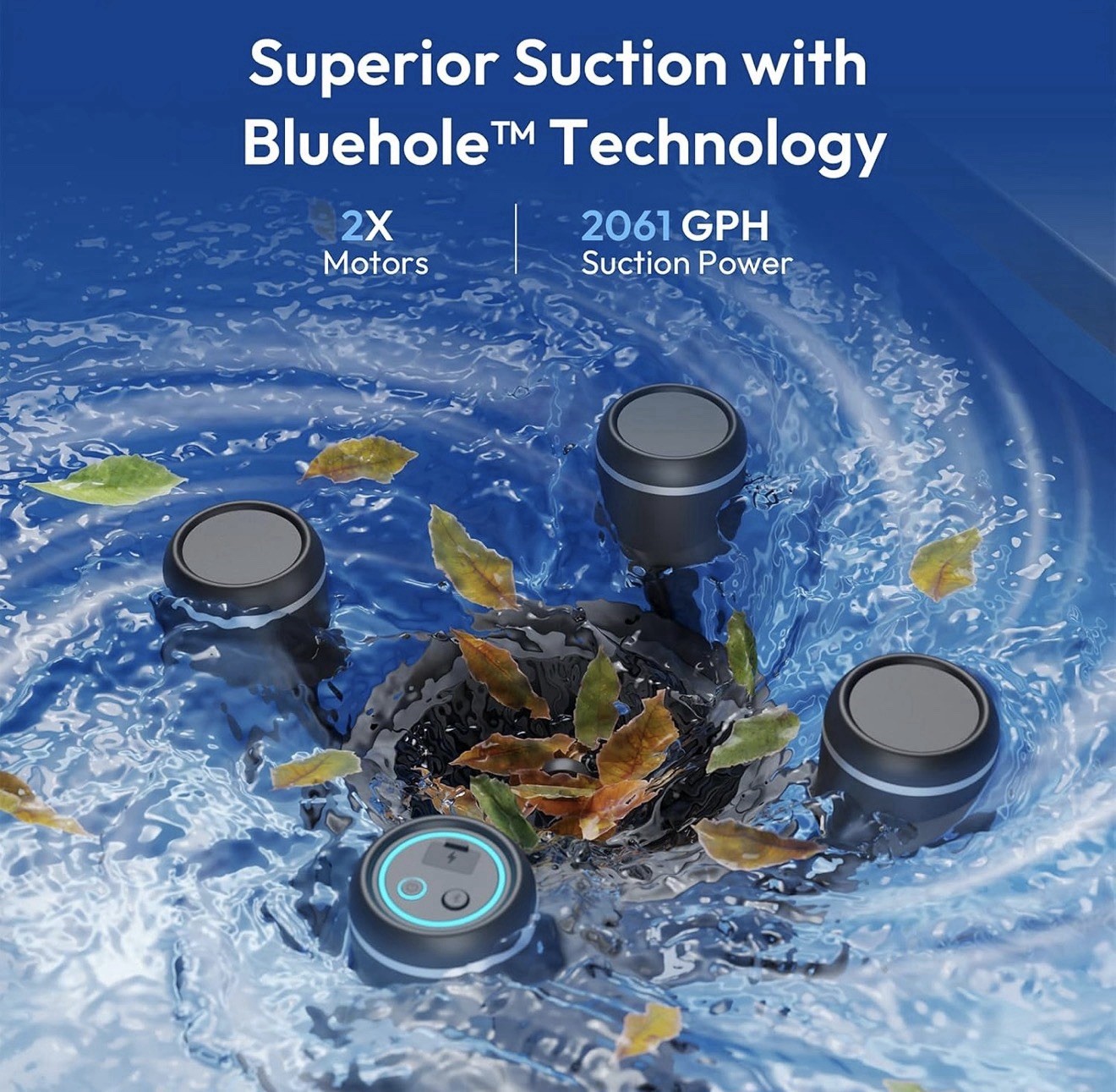 (2026) BUBLUE F10 Automatic Pool Skimmer Robot, 5L Filter, APP Control Brand New