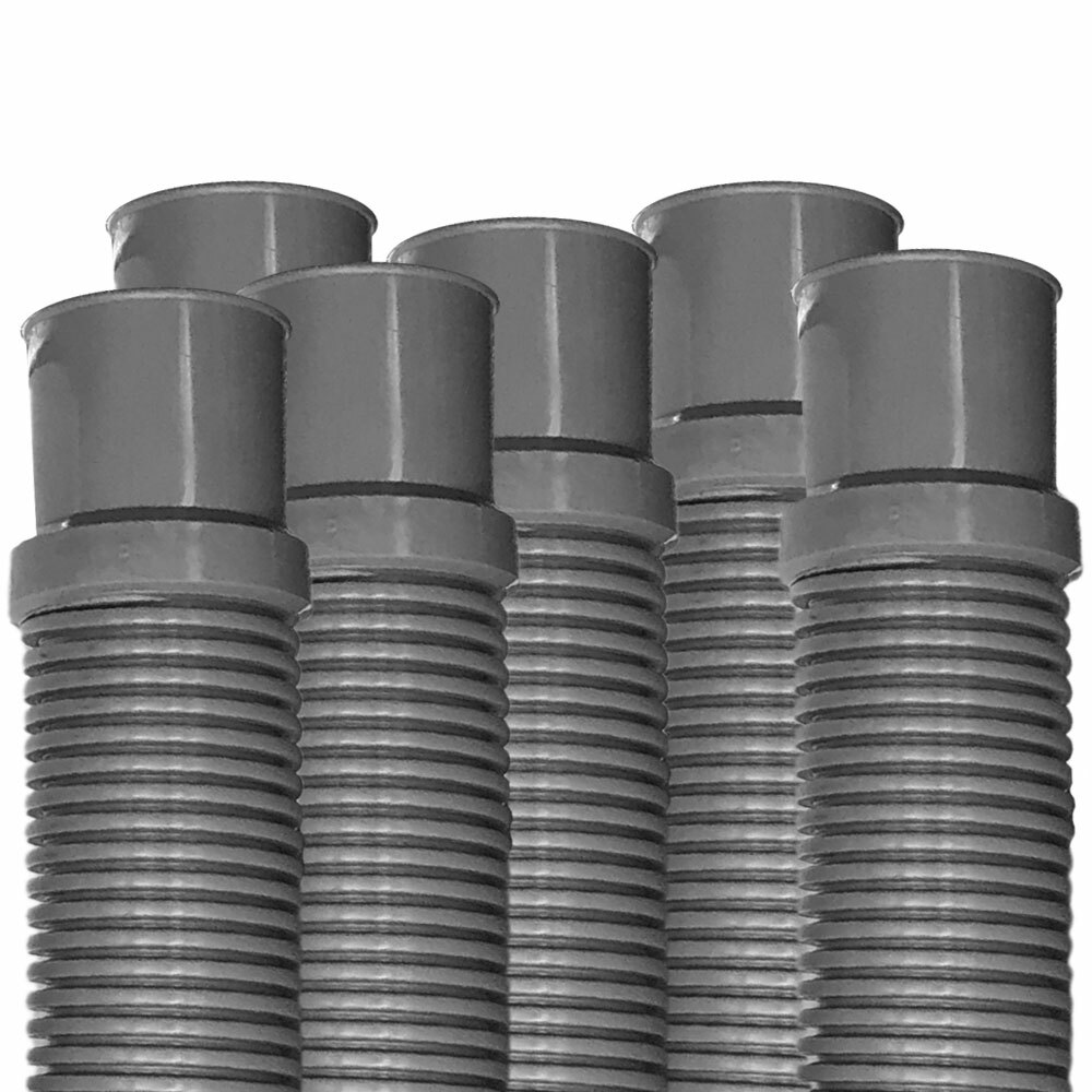 Puri Tech Heavy Duty Above Ground Pool Filter Hose 1.5 Inch x 3 foot – 6 pack