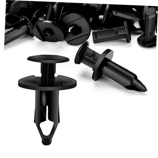 200 PCS 8mm Universal Plastic Push Clips, Push-Type Nylon Bumper Fastener