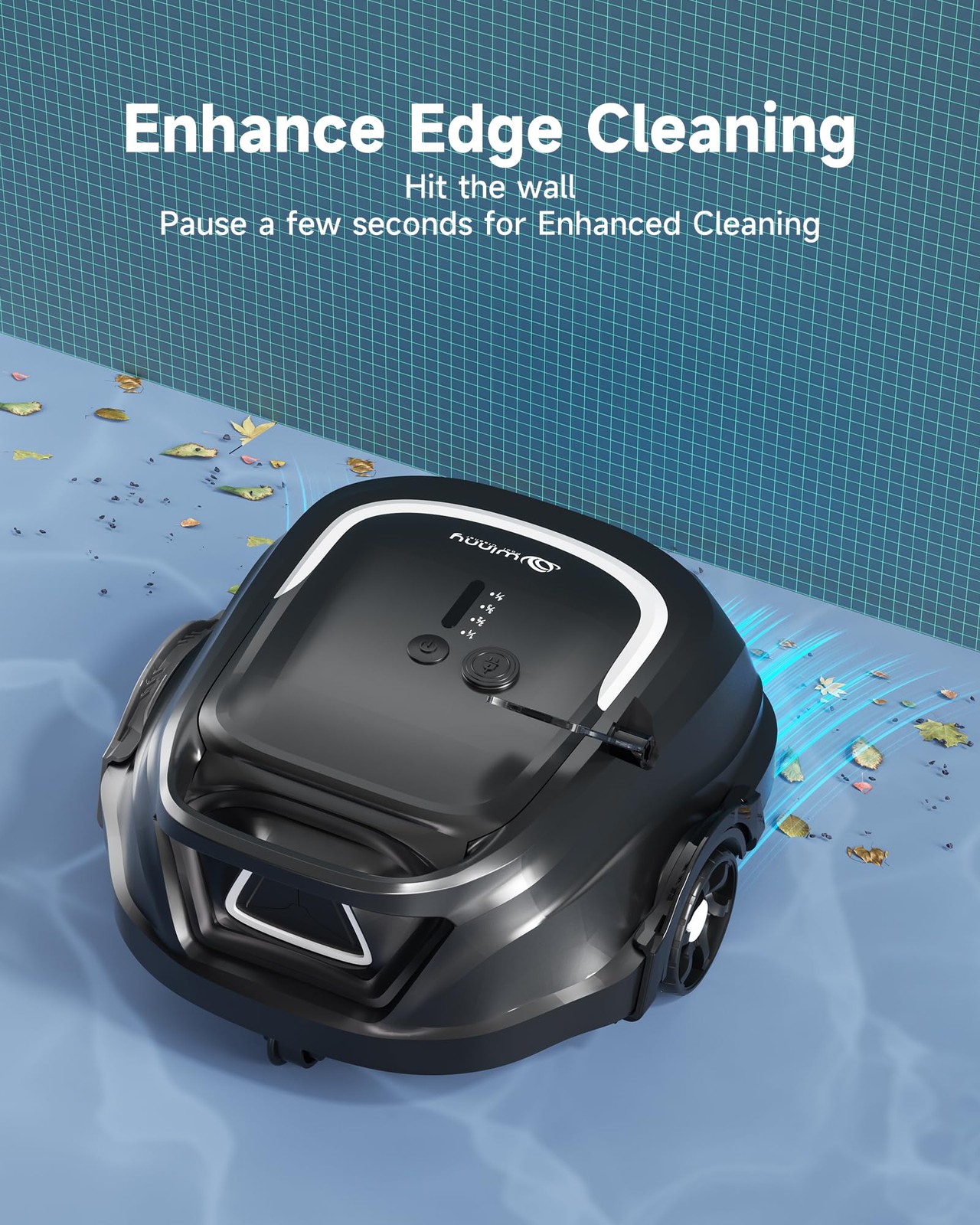 2026 Upgraded A1 Robotic Pool Vacuum for Above Ground Pools 120-Min Runtime
