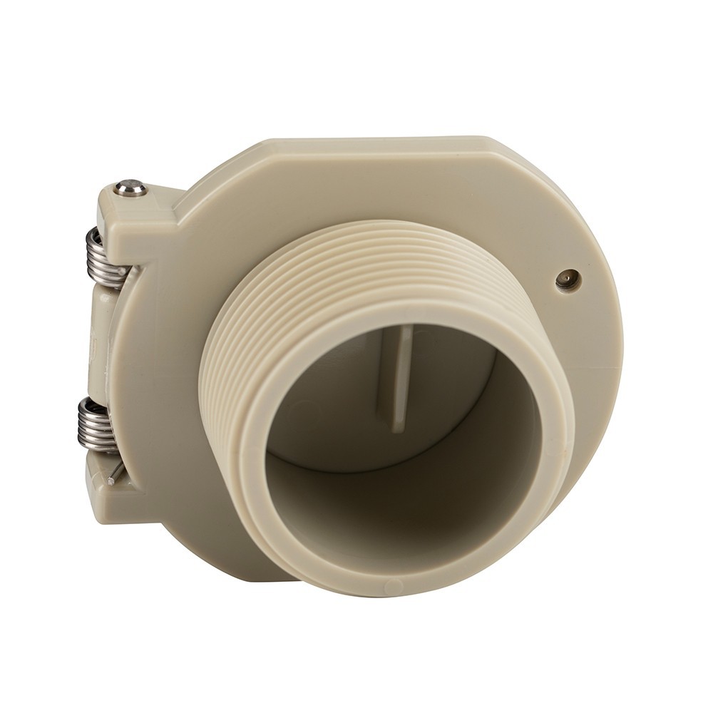 Vacuum Lock Safety Wall Fitting Replacement for Suction Cleaners Tan Color
