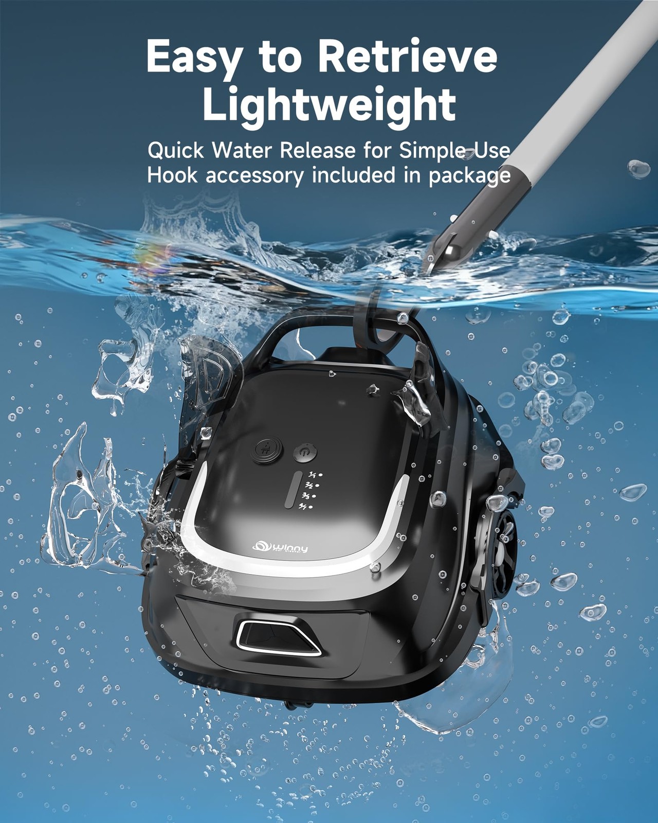 2026 Upgraded A1 Robotic Pool Vacuum for Above Ground Pools 120-Min Runtime