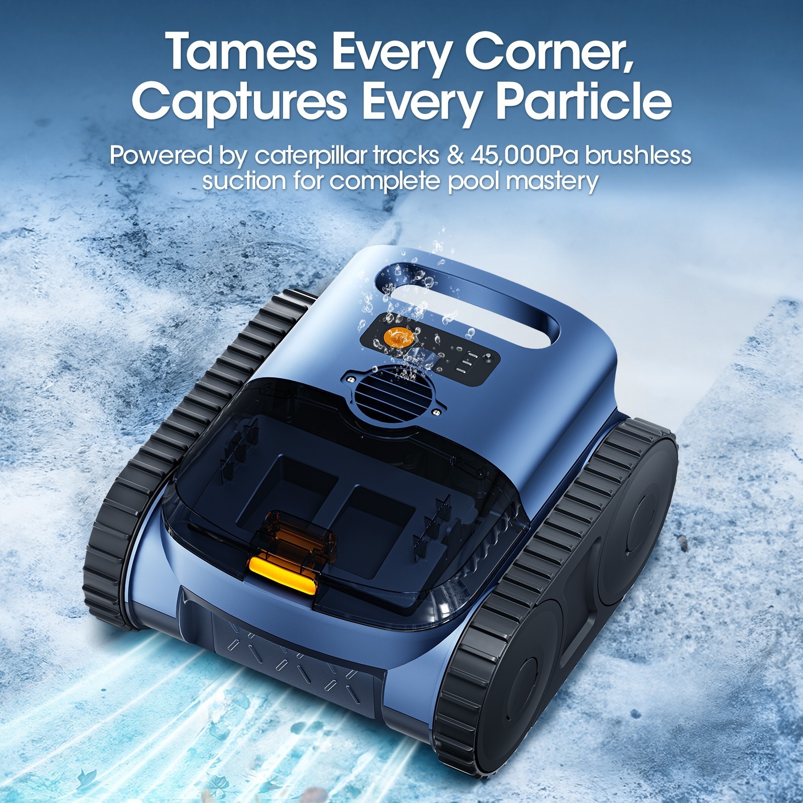 2026 SAT25 Cordless Robotic Pool Vacuum Cleaner for Inground & Above-Ground Pool