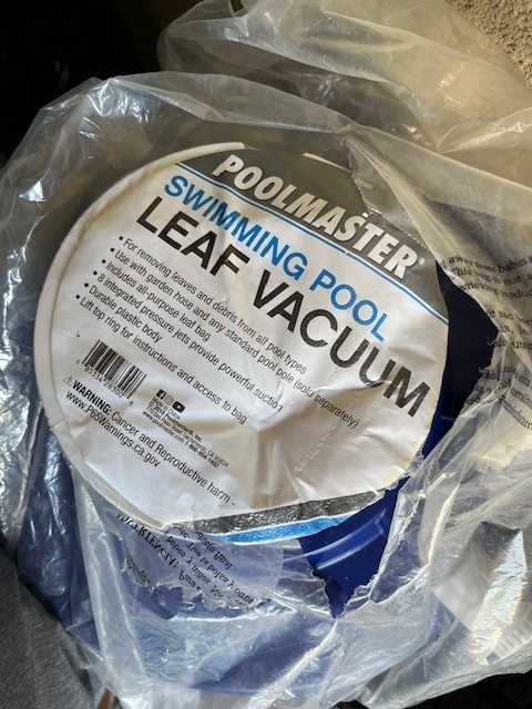 Poolmaster Swimming Pool Leaf Vacuum Big Sucker Blue Still In Plastic