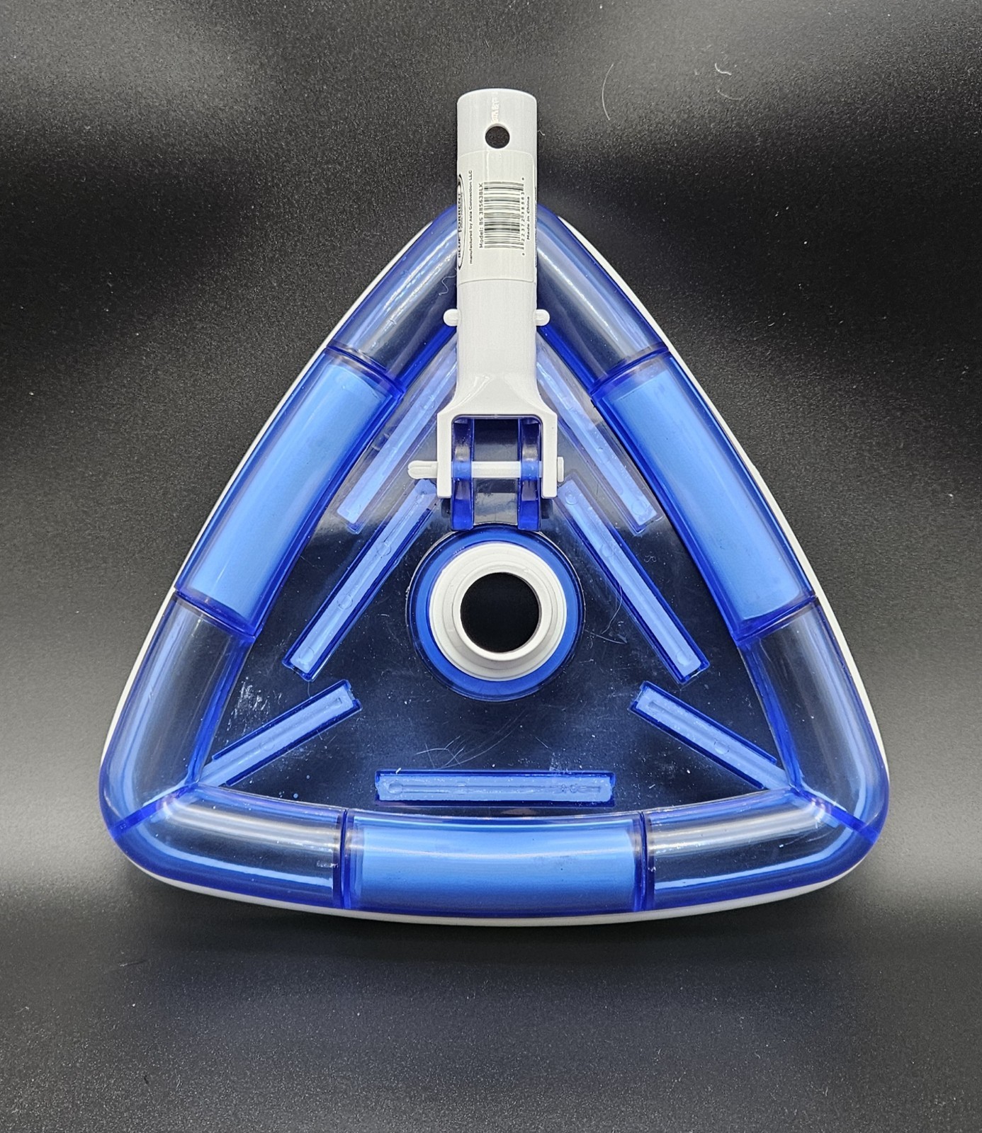 Triangular Pool Vacuum Head w/ Brushes – Weighted Transparent – New