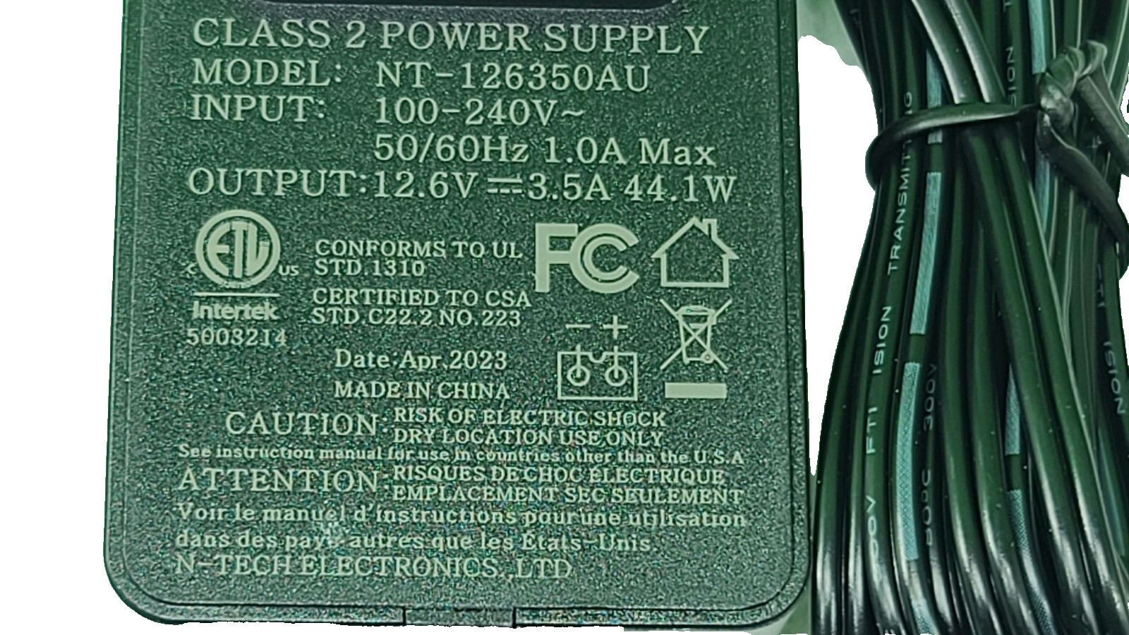 Genuine AC DC Adapter Power Charger For Aiper Seagull Plus Cordless Robotic Pool