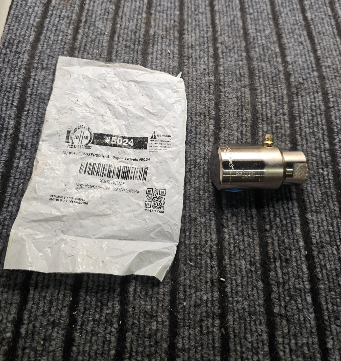 HoseKit 5024: F x F Steel Alloy Heavy Duty Replacement Swivel Fitting