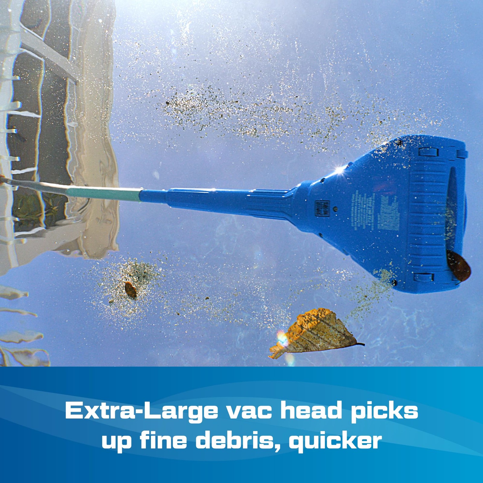 Pool Blaster Aqua Broom XL Ultra Cordless Pool & Spa Vacuum Cleaner with Pole