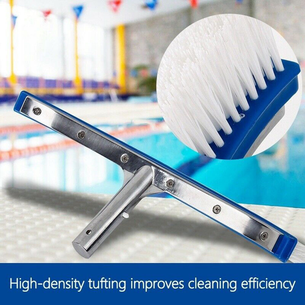 Pool Wall Brush Head – Aluminum+Plastic, Saltwater Safe, Effortless Scrubbing
