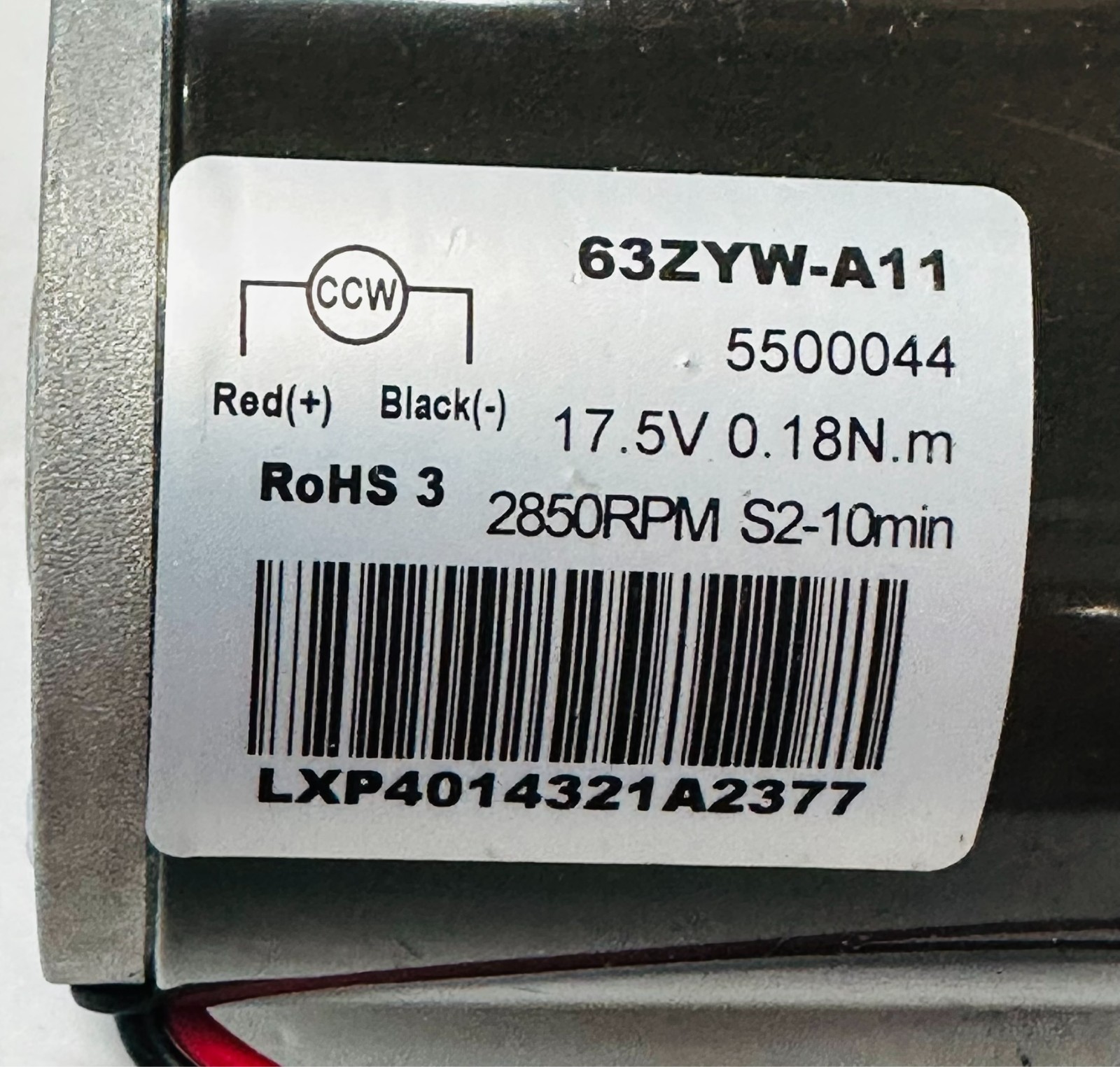 *Tested* Maytronics Pump Motor 5500044 17.5 V 2850 RPM For Pool Cleaner Robot