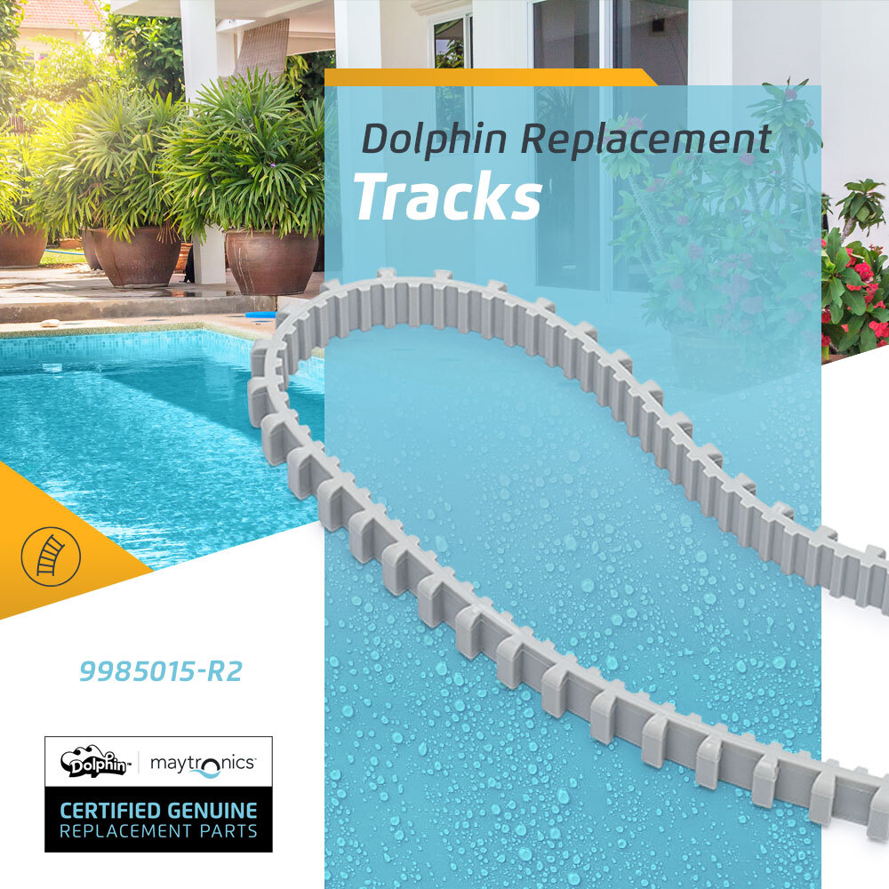 Authentic Dolphin Replacement Part – Durable Multi-Surface Grey Tracks
