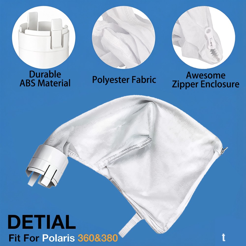 Polaris 360 380 Premium All Purpose Pool Cleaner Filter Bags 4 Pack Replacement