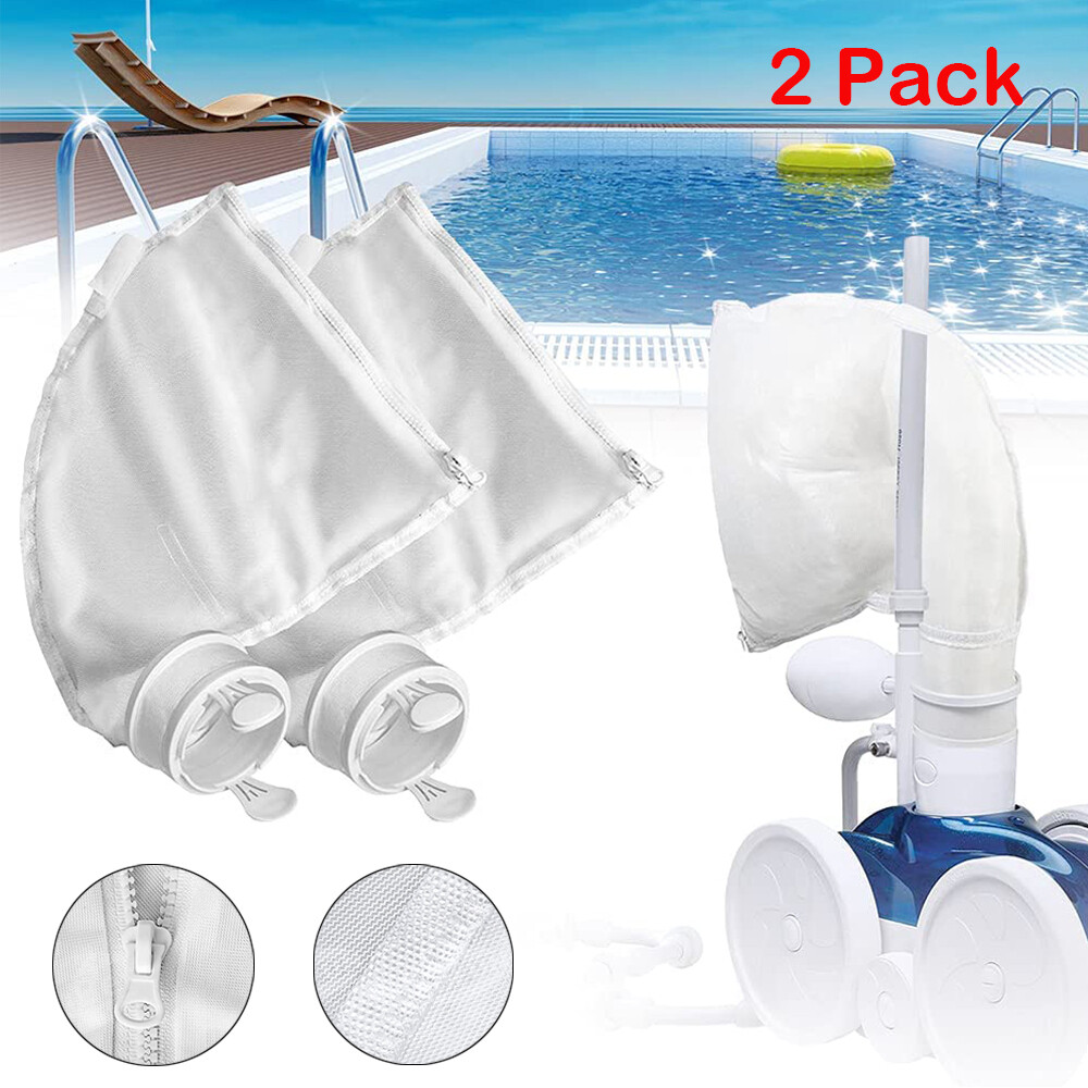 2 Pack Polaris 360 Replacement For 360 380 Pool Cleaner Zipper Bag All Purpose