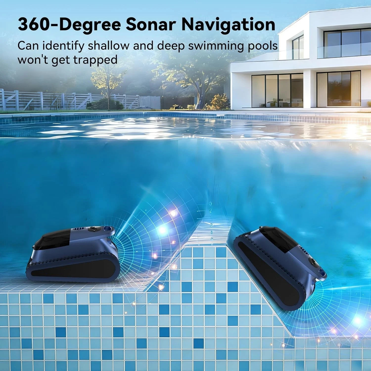 2026 Seauto 3H Robotic Pool Cleaner For Inground Pools Wall Climbing APP Control