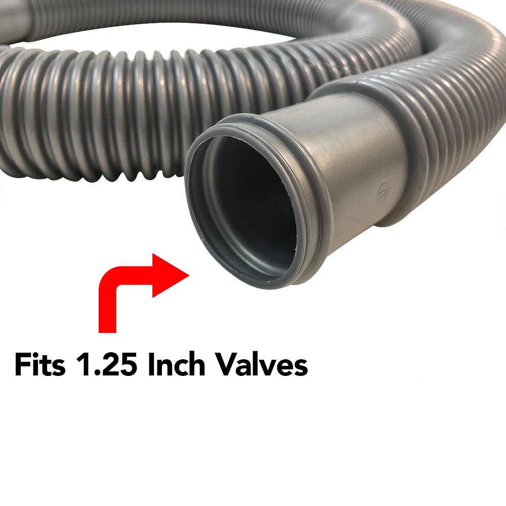 Puri Tech Durable Pool Filter Hose 4pk Above Ground 8 Hose Clamps 1.25in x 6ft