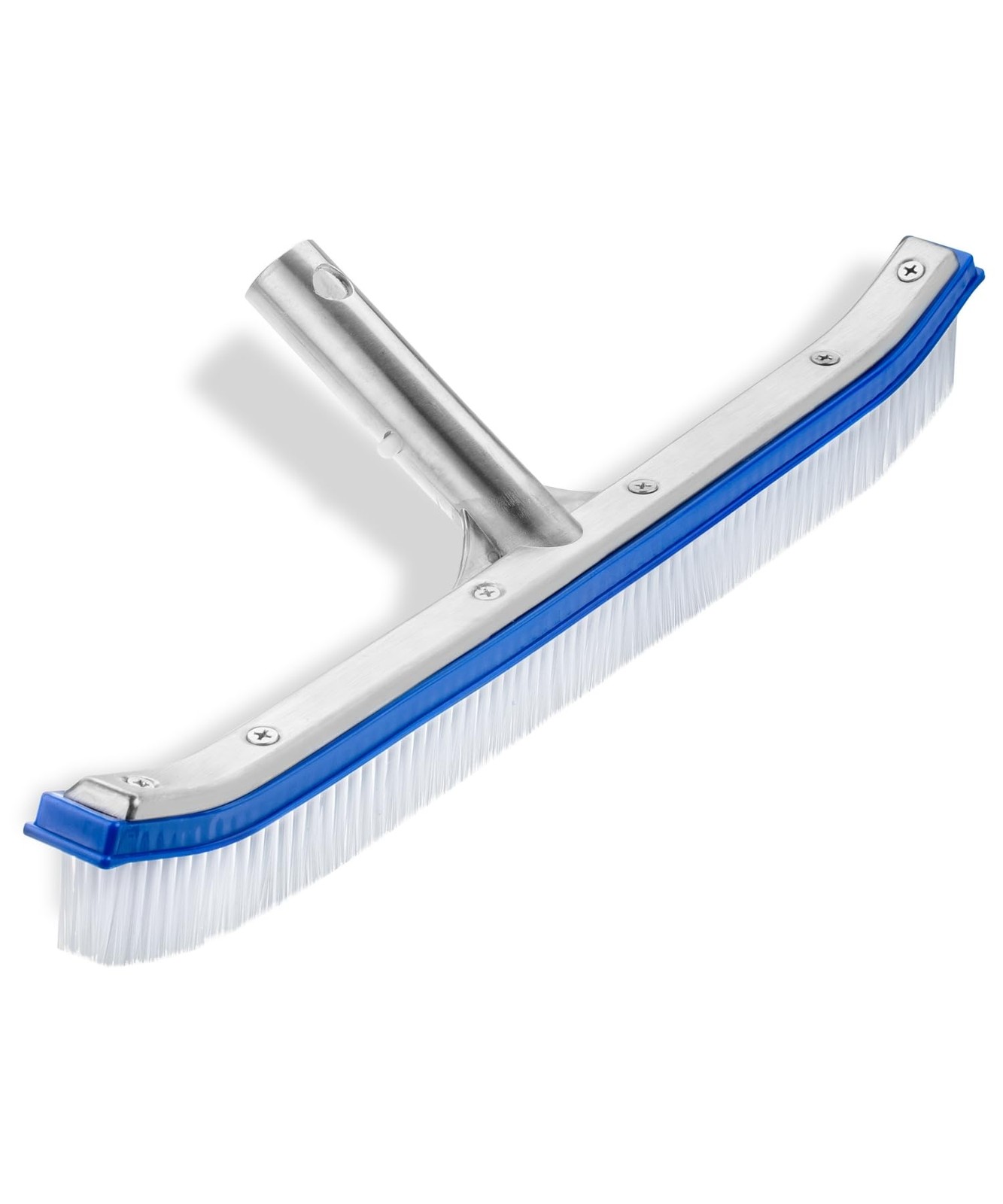 UNCO Aluminium Pool Brush Head – 17.3 in, Wall & Tile Brush, Large, Blue